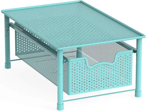 Vista 16 de Simple Houseware - Organizador con cajones de cesta apilables para gabinete, bronce