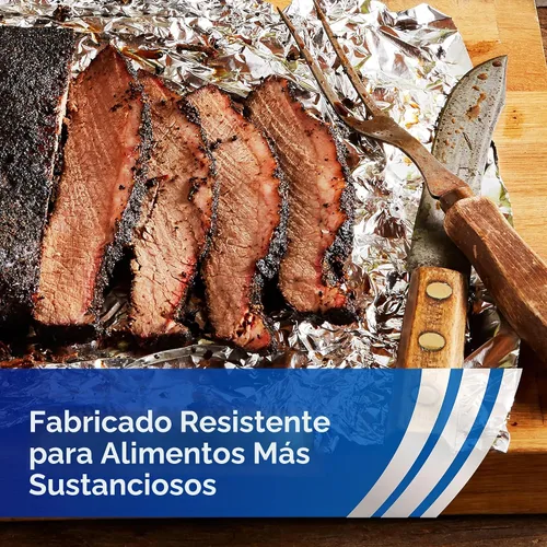 Vista 7 de Aluminio Reynolds Wrap Heavy Duty, 37.5 Square Feet Wide Heavy Duty Foil, Ideal For Large Meats, Food Pans, and Grilling, 18 Inch Wide Roll, Grill