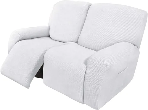 Vista 67 de Easy-Going Funda Elástica para Sofá Reclinable Cobertor de Sofá 4 Piezas Protector de Muebles Sofá Suave con Fondo Elástico Poliéster Spandex Tela