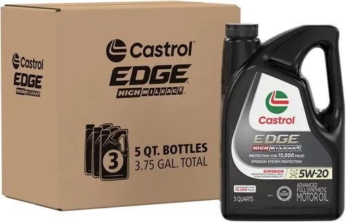 Vista 14 de Castrol EDGE High Mileage 5W-20 Aceite de motor sintético avanzado completo, 5 cuartos de galón