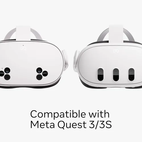 Vista 6 de Meta Quest Compact Charging Dock — Works with Meta Quest 3/3S — Extended Headset Charging Cable — Wireless Charging for Touch Plus Controllers