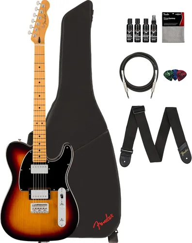 Vista 13 de Fender Player II Modified Telecaster - Paquete de ráfaga de 3 tonos con estuche, correa, cable, juego de púas de 3 piezas y kit de limpieza