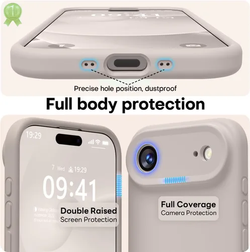 Vista 507 de LOVE 3000 Diseñada para Funda iPhone Air, Silicona Premium [Compatible con Magsafe][Forro de Microfibra Suave Anti-Rayones] Funda Protectora