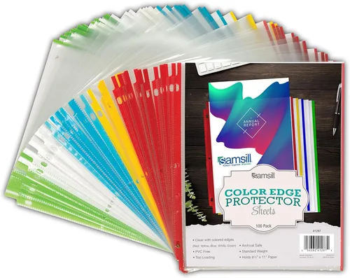 Vista 9 de SAMSILL Colored-Edge Sheet Protector Family