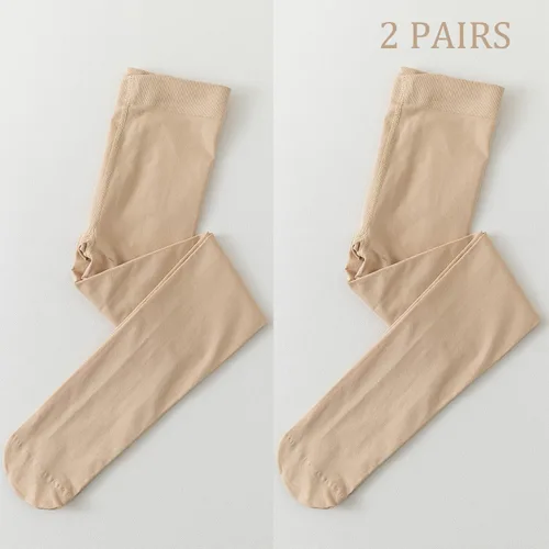 Vista 3 de Medias opacas con pies para niños pequeños, medias de microfibra elásticas, leggings de baile, uniforme escolar, 12 pares