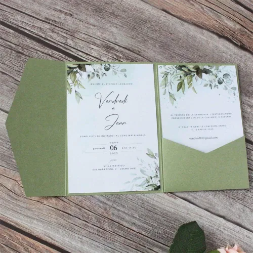 Vista 8 de Tarjeta de invitación negra con bolsillo y sobre para boda, cumpleaños, baby shower, 20 juegos (negro)