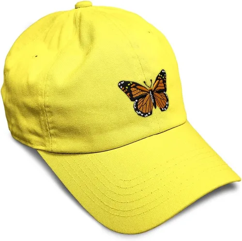 Vista 48 de Gorra de béisbol suave con diseño de mariposa monarca, con insectos, bordado de mariposa, de algodón, para hombres y mujeres
