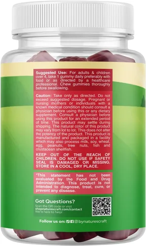 Vista 8 de Gomitas de saúco para niños con zinc y vitamina C, deliciosas gomitas de saúco negro Sambucus para apoyo inmunológico de niños, apoyo diario