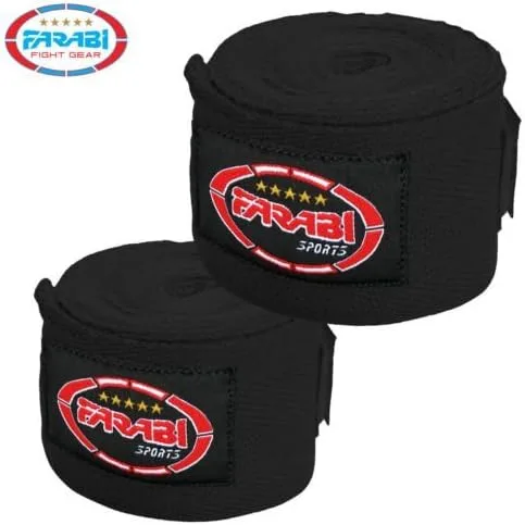 Vista 2 de Farabi Boxeo Mano Wraps Vendas interior Wraps Par