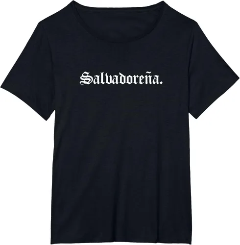 Vista 65 de Camiseta Salvadoreña Mujer, Negro