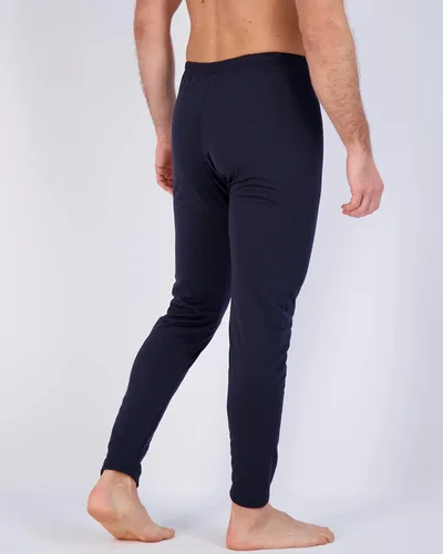 Vista 3 de Paquete de 3 ropa interior térmica para hombre, capa base, forro polar, pantalones de compresión con forro polar, bragueta funcional, parte inferior