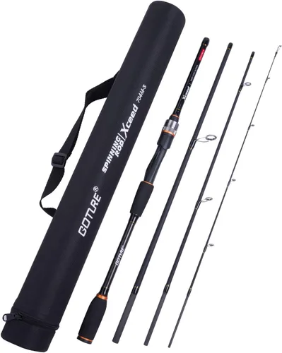 Vista 19 de Goture Cañas de Pescar de Viaje, Caña de Pescar de 4 Piezas con Estuche/Bolsa, Caña de Casting/Spinning, Caña Baitcasting Ultraligera de 7 Pies