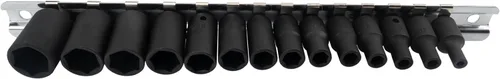Vista 4 de Genius Tools TF-214M 14PC 1/4" Dr. Juego de llaves de impacto métricas