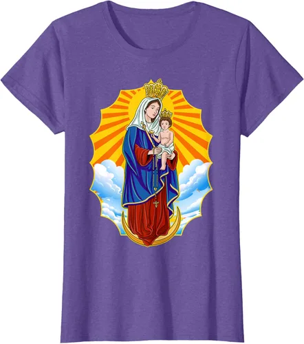Vista 22 de Chinita Chiquinquira Venezuela Maracaibo Virgen Chiquinquira Chinita Zulia Camiseta negra