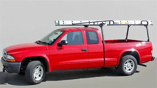 Vista 4 de Estante de riel 2 para Toyota Tacoma 2005-2022, cama corta, color negro