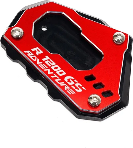 Vista 25 de Almohadilla de extensión para soporte lateral de motocicleta, placa para BMW R1200GS R1250GS R 1200 1250 GS ADV 2021 (color : R1250GSADV rojo)
