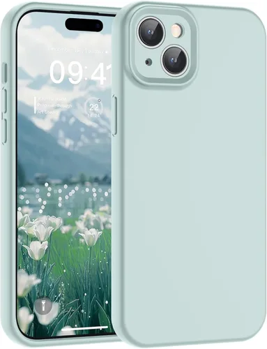Vista 53 de SUPFINE - Funda diseñada para iPhone 12, silicona líquida premium con [forro de microfibra suave antiarañazos][protección de cámara mejorada], funda