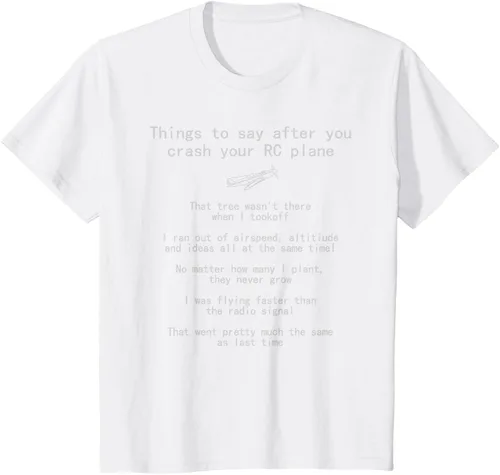 Vista 29 de Cosas que decir cuando te estrellas con tu camiseta RC Plane hobby
