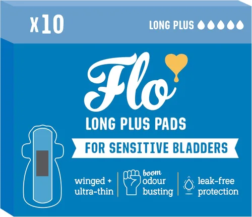 Vista 6 de glo - Almohadillas ligeras de bambú orgánico para incontinencia para vejigas y períodos sensibles, protección superior contra fugas y comodidad