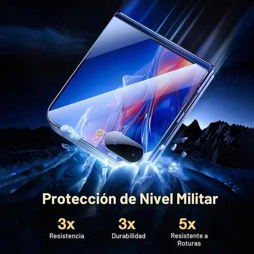Vista 5 de 【2+2+2】EGV para Samsung Galaxy Z Flip 7 Protector de Pantalla, [Prueba de Pliegue Reforzada] Protector de Pantalla Suave de TPU Auto-Sanador