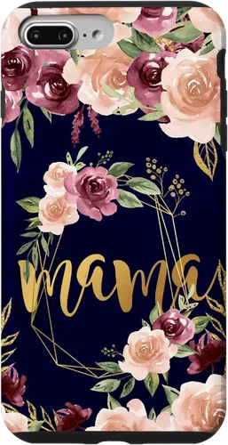 Vista 12 de Mama Floral New Mom Flower Print Pregnant Woman Watercolor Case for iPhone 17