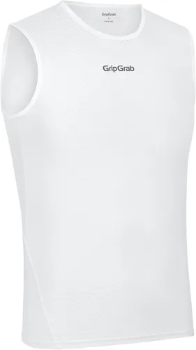 Vista 8 de GripGrab Capa base de ciclismo ultraligera sin mangas - Camiseta interior de malla de verano Negro x1