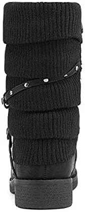 Vista 4 de DREAM PAIRS - Botas para nieve de media caña para mujer