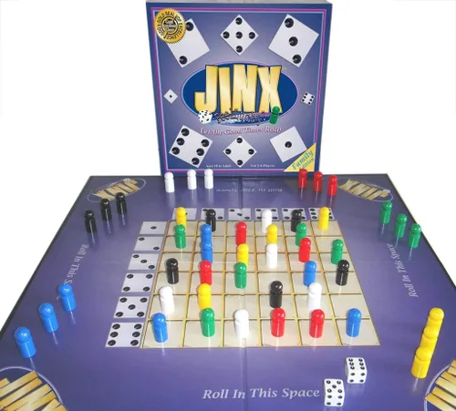 Vista 2 de Jinx + Up 4 Grabs + Eyecatcher = Triple Play Juego de mesa familiar para noche