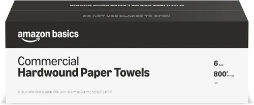 Vista 7 de AmazonCommercial Toallas de papel kraft de 1 capa, a granel para negocios, hechas de material 100% reciclable, compatibles con dispensadores Marrón