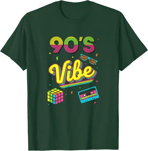 Vista 92 de 90s Nostalgia Retro Apparel - 90'S Vibe Retro T-Shirt Negro