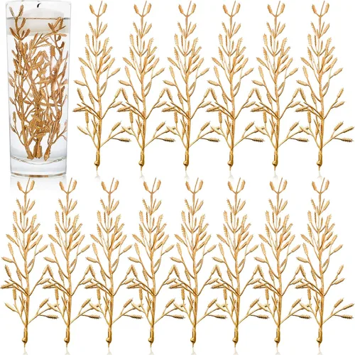 Vista 9 de WILLBOND 30 piezas de flores artificiales para velas flotantes, flores flotantes, rellenos de jarrones para centros de mesa, mini relleno de flores