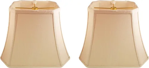 Vista 18 de Royal Designs, Inc. Pantalla de Lámpara Rectangular con Esquinas Cortadas, DBS-710-11BG, 6 x 11 x 8, Beige