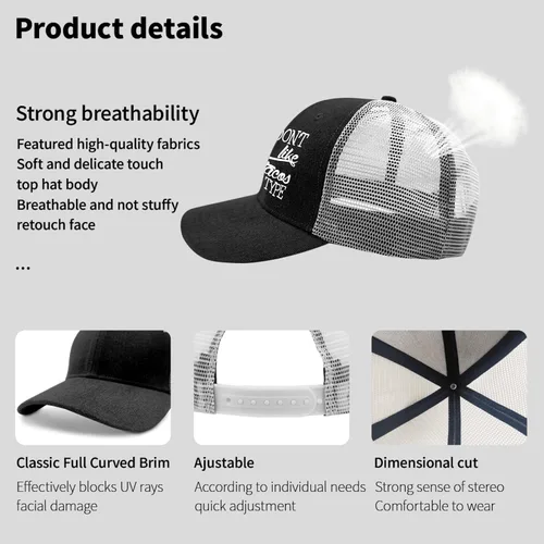 Vista 7 de devor Baseball Caps If You Don't Like Tacos I'm Nacho Type Dad Hat for Women Graphic Hats Adjustable