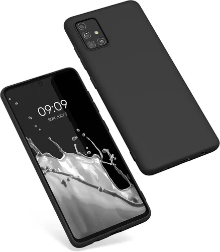 Vista 8 de kwmobile Funda compatible con Samsung Galaxy A51 - Funda protectora de silicona TPU suave y delgada, color negro mate