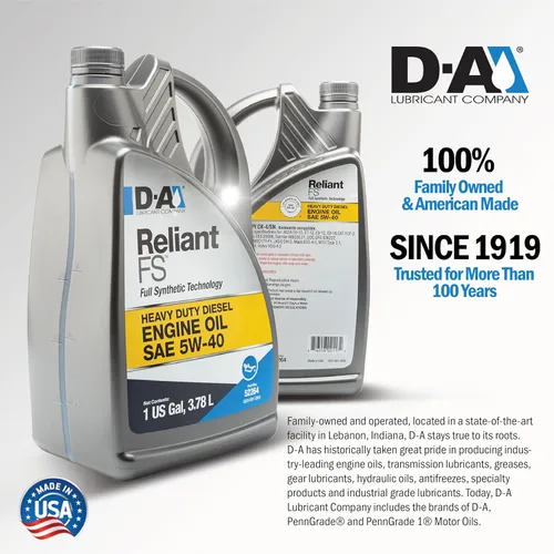 Vista 4 de D-A LUBRICANT COMPANY 52268, aceite de motor sintético completo SAE 5W-40, 5 galones