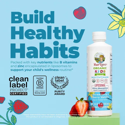 Vista 2 de Multivitamínico para niños Multivitamínico sin azúcar Vitaminas líquidas para niños Suplemento de apoyo inmunológico Salud cognitiva