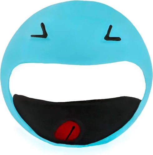 Vista 5 de CHIWAVA Paquete de 4 juguetes chirriantes de látex de 3.2 pulgadas para perros con cara sonriente, juego interactivo para perros pequeños