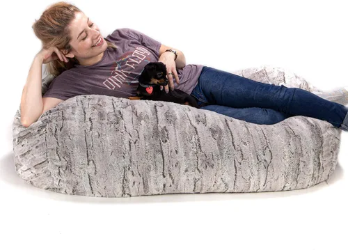 Vista 17 de Jaxx Lounger Jr. Puff Azul