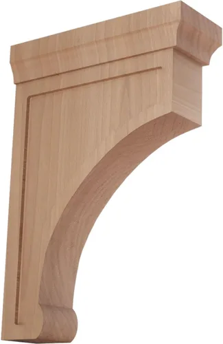 Vista 7 de Ekena Millwork Gomez - Soporte de madera, BKTW02X04X06GORW Madera de caucho.