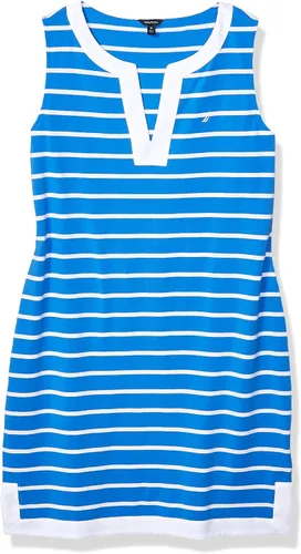 Vista 8 de Nautica Vestido polo de algodón elástico sin mangas con cuello en V para mujer