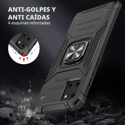 Vista 6 de Asuwish Funda para teléfono Samsung Galaxy Note 10 Lite con protector de pantalla de vidrio templado y soporte de anillo delgado híbrido protector