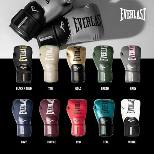 Vista 5 de Everlast Guantes de boxeo Elite 2 Blanco/Negro