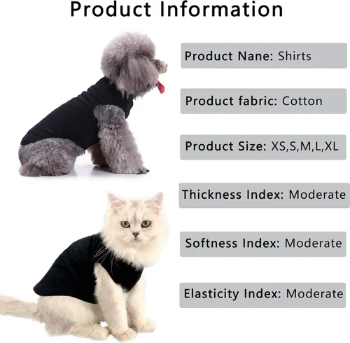 Vista 5 de Camisas para perros, ropa para cachorros para perros pequeños, camisetas para mascotas, ropa de chaleco para perros, cómodas camisas de verano, ropa
