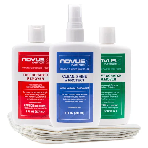 Vista 15 de NOVUS 7026 Plastic Clean & Shine #1 Botella de 2 onzas