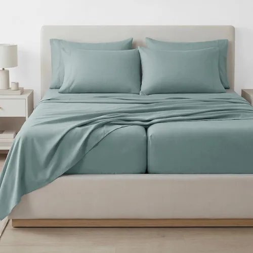 Vista 33 de Southshore Fine Living, Inc. Juego de sábanas de 4 piezas, 21 pulgadas de profundidad con sábana bajera, microfibra suave, sábana encimera de gran