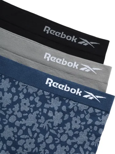 Vista 2 de Reebok Ropa interior para niña, paquete de 3 calzones suaves y elásticos sin costuras para niñas, pantalones cortos con volante para niñas (6-16)