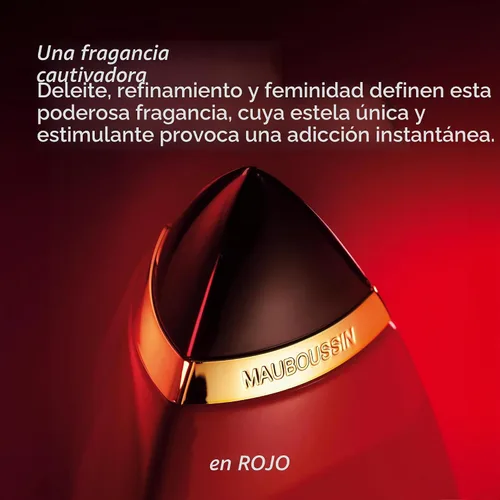 Vista 3 de Mauboussin - In Red 3.4 fl oz (3.3 Fl Oz) - Eau de Parfum para Mujer - Aromas orientales, florales y amaderados