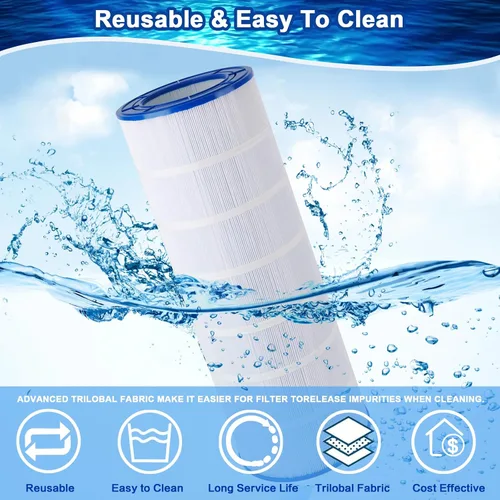 Vista 5 de Filtro de piscina CC150 compatible con CCRP150, R173216, Pleatco PAP150, Unicel C-9415, Ultral-C4, 59054300, Filbur FC-0687, 160317, 160355, 160352