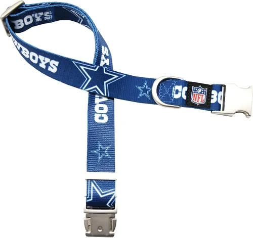 Vista 20 de Littlearth NFL Detroit Lions Pet Premium Collar, Team Color, Small 14-Color del