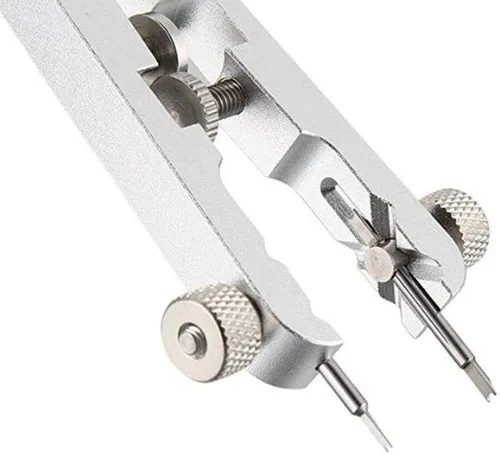 Vista 6 de Herramienta de reparación de barra de resorte de reloj - Kit de herramientas de barra de resorte Reloj Pin Correa Eliminación de banda (plata)